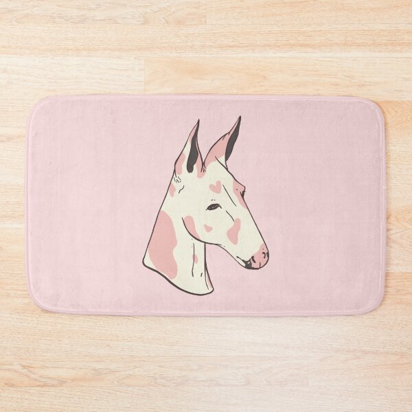 Item preview, Pink and White Spotted Mule Potrait designed and sold by NotSarry.