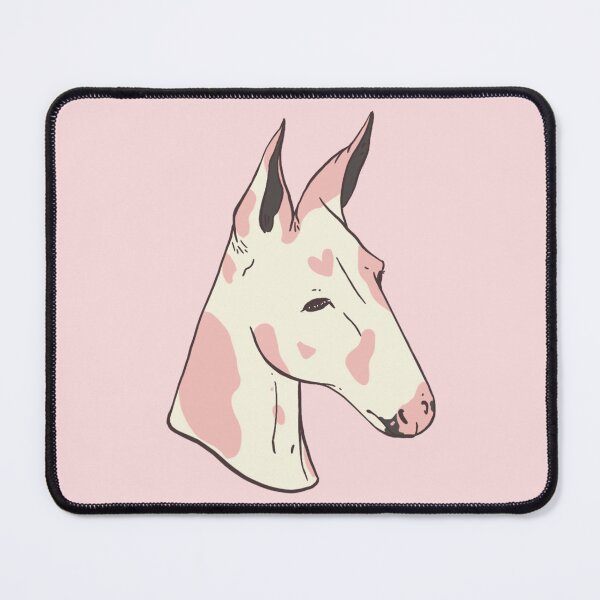 Item preview, Pink and White Spotted Mule Potrait designed and sold by NotSarry.