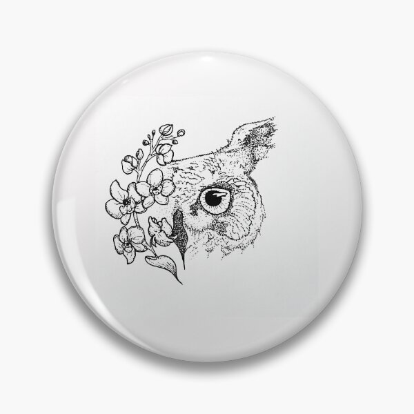 Item preview, Owl with Orchid Spirit Animal designed and sold by Alysha Lenderman.