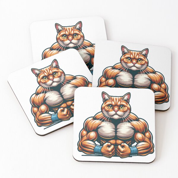 Item preview, The Muscular Cat designed and sold by MindGroundC.