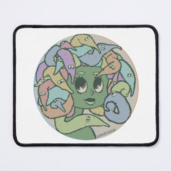 Item preview, Vintage Style Modern Medusa with Silly Magic Worm Hair designed and sold by Arkeyana.