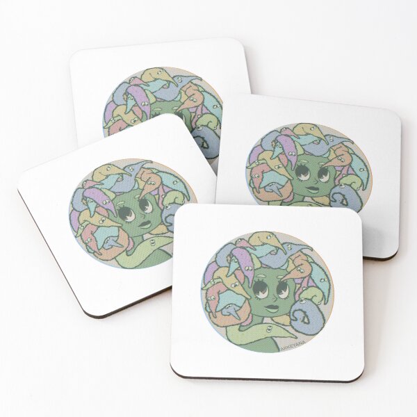 Item preview, Vintage Style Modern Medusa with Silly Magic Worm Hair designed and sold by Arkeyana.