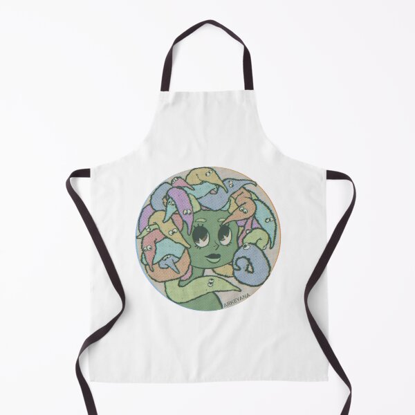Item preview, Vintage Style Modern Medusa with Silly Magic Worm Hair designed and sold by Arkeyana.