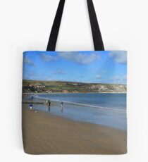 Swanage Beach & Ballard Down Tote Bag