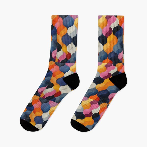 Item preview, Aesthetic Minimalist Combinations in the style of rounded and curvilinear shapes with acrylic painted touch designed and sold by GregInJapanShop.
