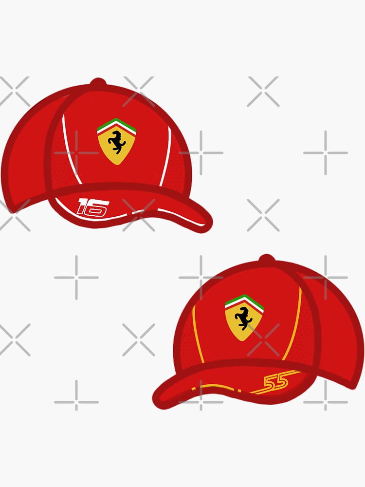 Ferrari Driver Hats 2024 Sticker