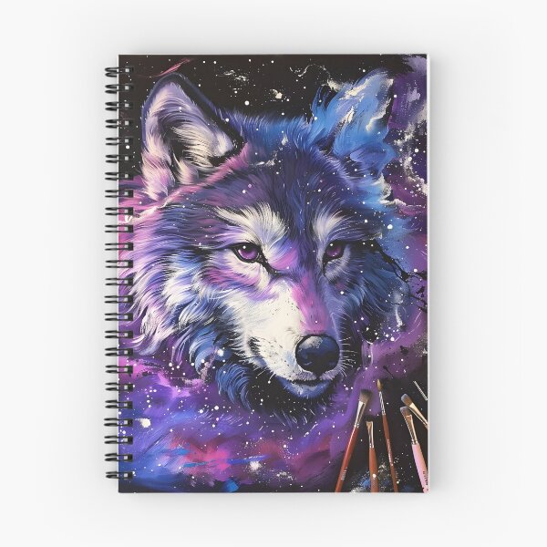 Item preview, Galaxy snow wolf digital art designed and sold by Aroeldesigns.