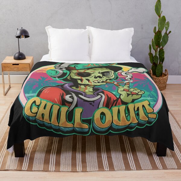 Item preview, Chill Out: Hip Hop Zombie Art Piece smoking and relaxing designed and sold by diegomenjivar92.