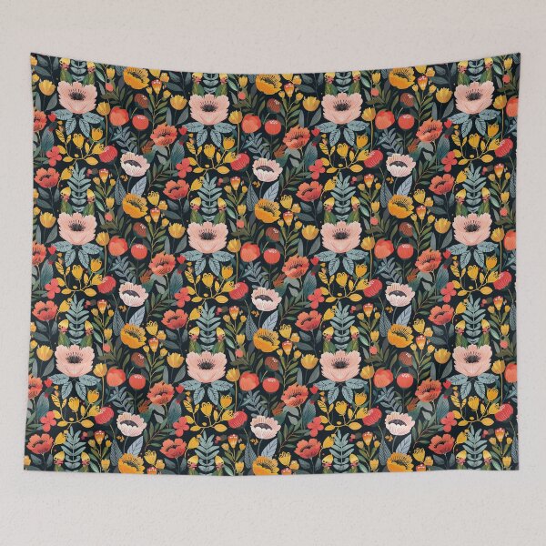 Item preview, Cute Vivid Floral Pattern designed and sold by Deepestblue.