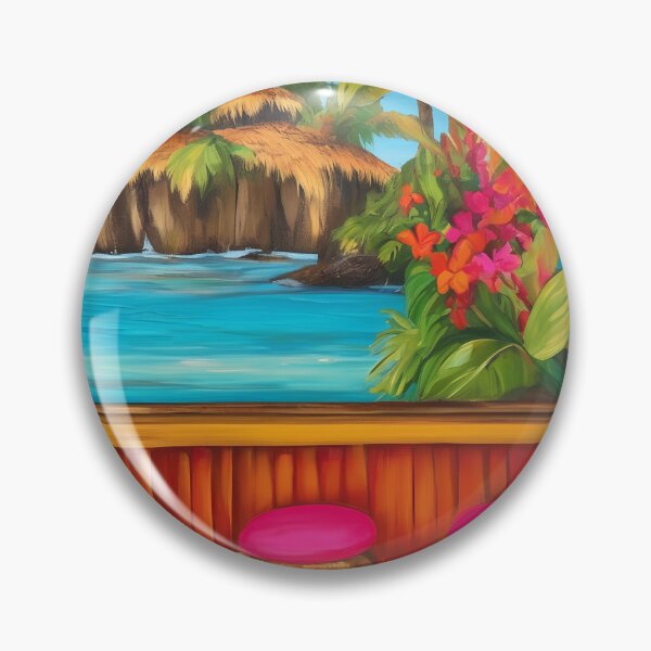 Item preview, Tropical Tiki Bar Art Island Vibes  designed and sold by Tamas Das.