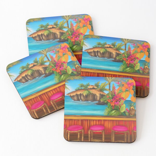 Item preview, Tropical Tiki Bar Art Island Vibes  designed and sold by Tamas Das.