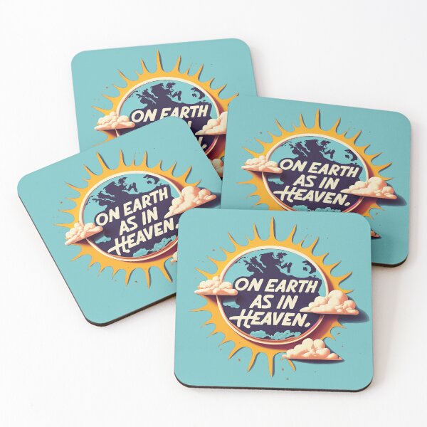 Item preview, Earth, Tree, Clouds Sun Rays -Mod 60's Style - On Earth as in Heaven designed and sold by Loving Nature Gifts.