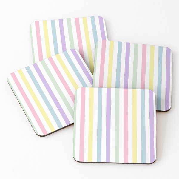 Item preview, Assorted Pastel Horizontal Lined Large Pattern  designed and sold by Artistestella.