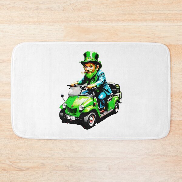 Artikelvorschau, Leprechaun driving a golf cart entworfen und verkauft von WetRatz.