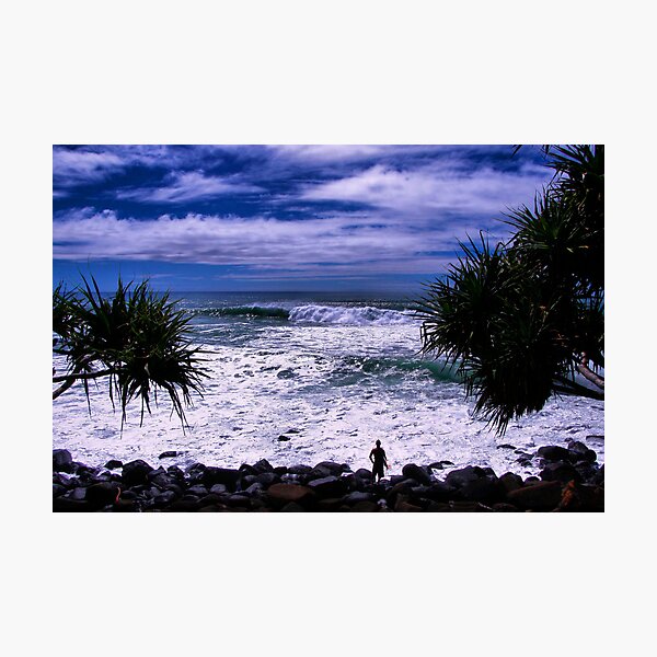 Item preview, Surfer At Burleigh Headlands  designed and sold by Nickie.