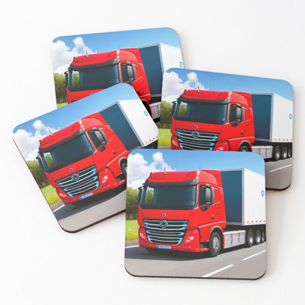 Item preview, red aero style truck designed and sold by janjacbu.