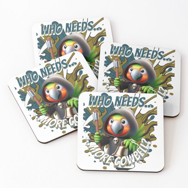 Item preview, More Cowbell - Grateful Parrot Designs designed and sold by Smokinjoe66.