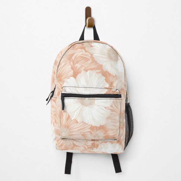 Item preview, Peach and white textured flower print designed and sold by dcrc.