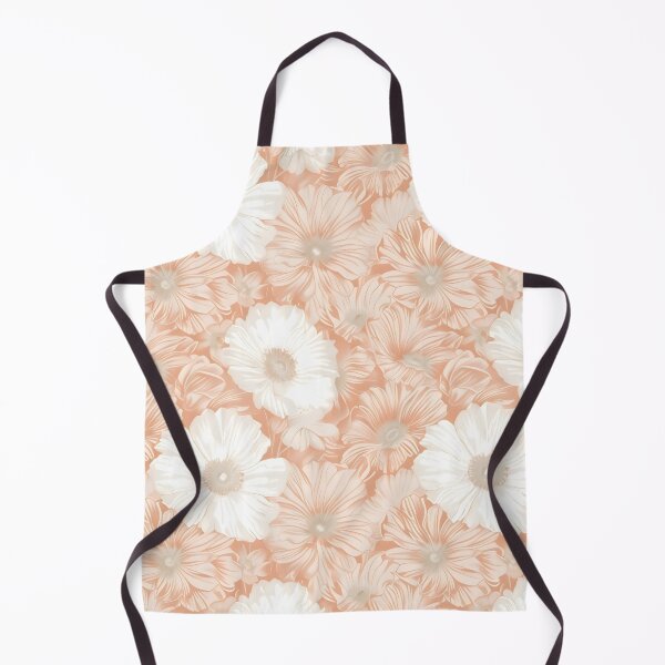 Item preview, Peach and white textured flower print designed and sold by dcrc.