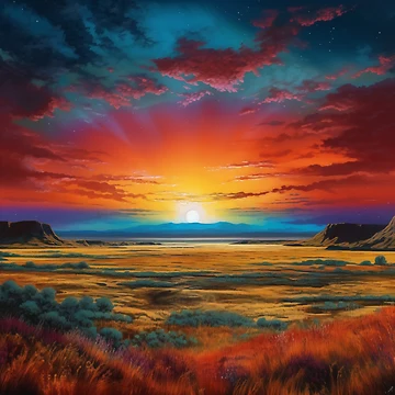 Artwork thumbnail, Sunset Splendor by PrintPulseInk