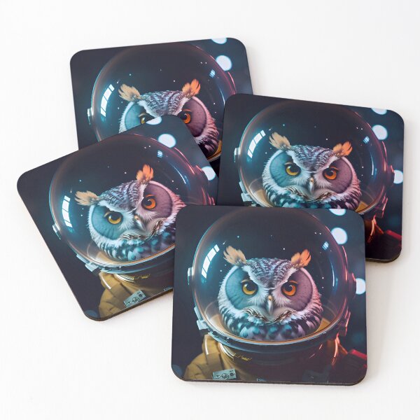 Item preview, Cute Owl Astronaut In Space designed and sold by TheArtOfPat.