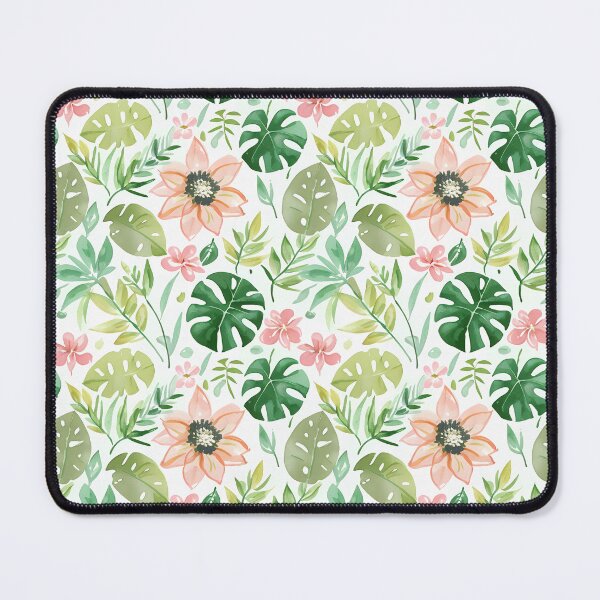 Item preview, Pastelli florals on a greenery pattern designed and sold by budhapix.