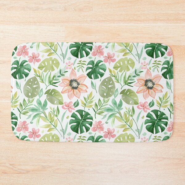Item preview, Pastelli florals on a greenery pattern designed and sold by budhapix.