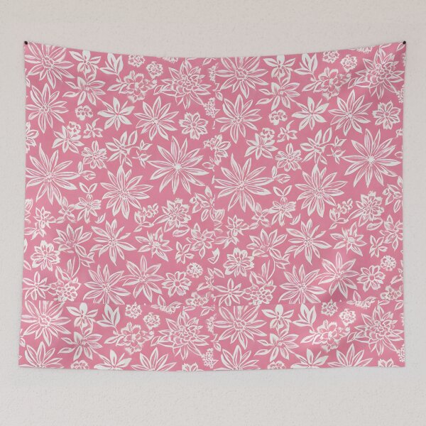 Artikelvorschau, White Stencil flower entworfen und verkauft von WetRatz.