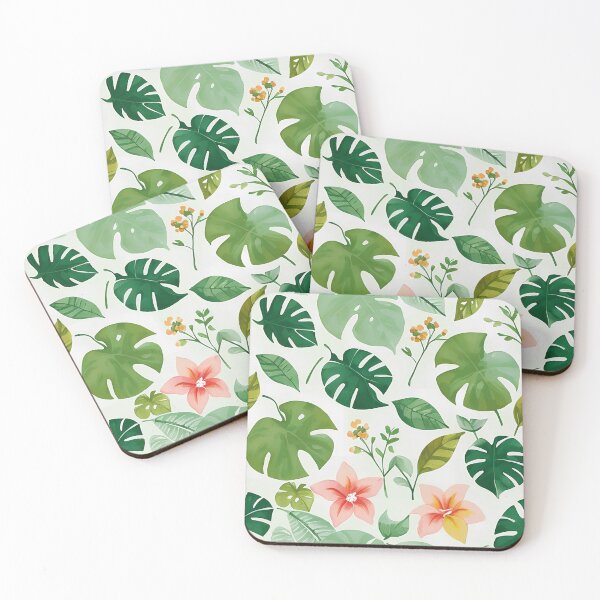 Aperçu de l'œuvre Motif de verdure avec une touche florale créée et vendue par budhapix.