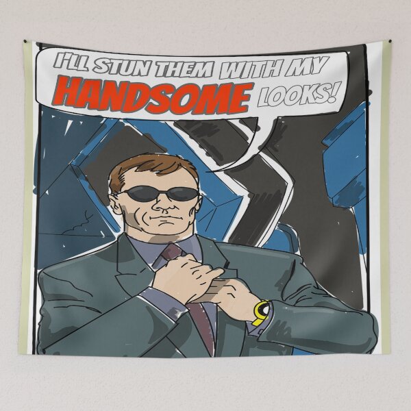Item preview, Handsome Man Comic Hero designed and sold by Surreallytee.