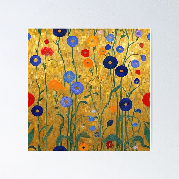 Aperçu de l'œuvre Jardin d'or de Gustav Klimt créée et vendue par maniacfitness.