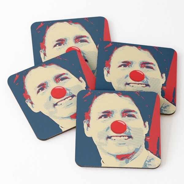 Item preview, Trudeau Clown designed and sold by Politicoparody.