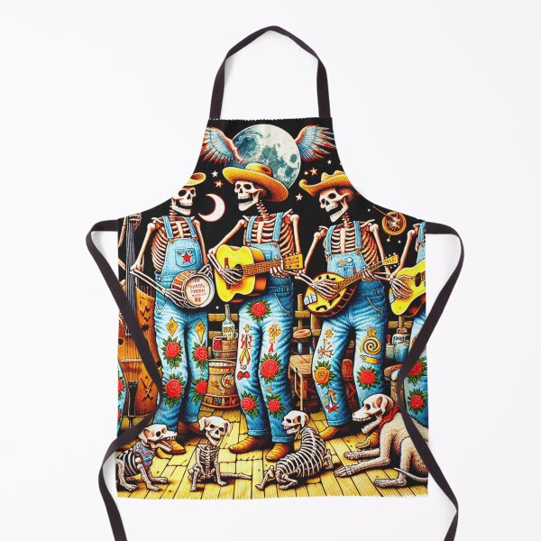 Item preview, Grateful Skeletons Musical Dead Dogs Jamboree Under Dark Stars designed and sold by HippieFarms11.