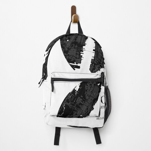 Item preview, Minimalist World Cities Map Monochrome - New York City designed and sold by GregInJapanShop.