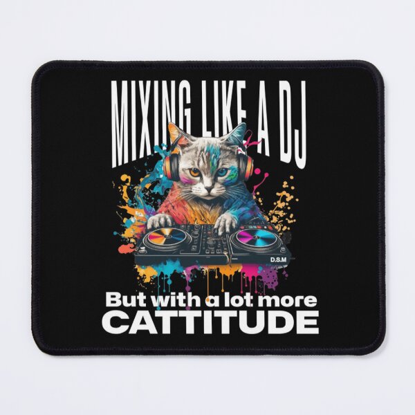 Item preview,  "Neon Beat: Cyberpunk Cat DJ" designed and sold by DarkSideArtz.