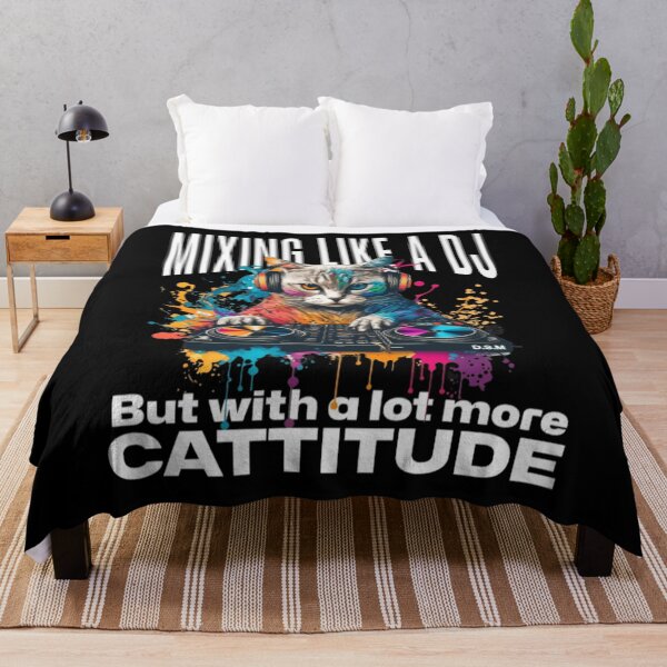 Item preview,  "Neon Beat: Cyberpunk Cat DJ" designed and sold by DarkSideArtz.
