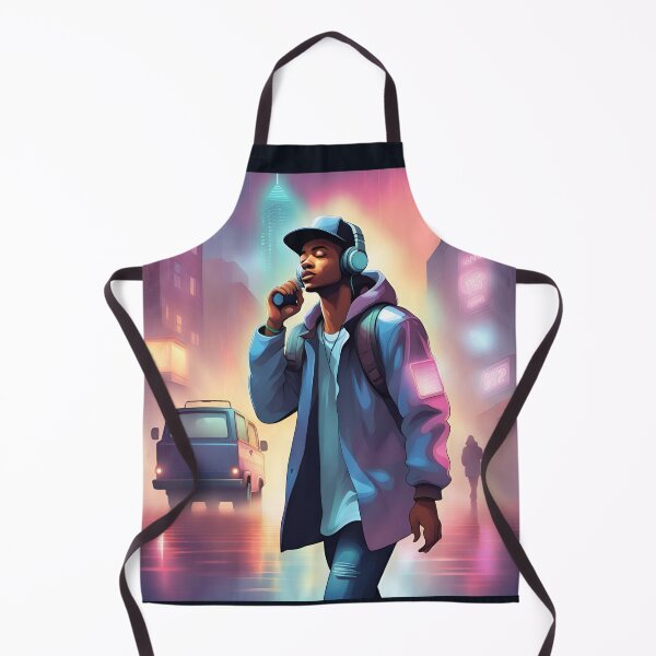 Item preview, Rapper Headphones night city designed and sold by Artbellachi.