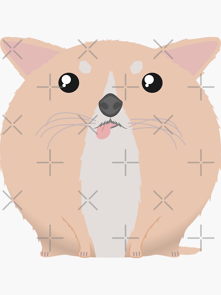 Thumbnail 3 of 3, Sticker, Sfurical round chihuahua dog designed and sold by meldra.