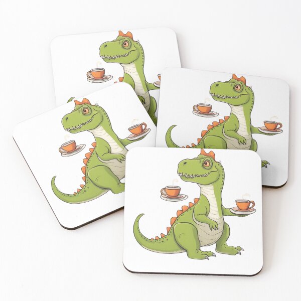 Item preview, T-Rex Tea Party - Dino Sips in Style designed and sold by LogoBlend.