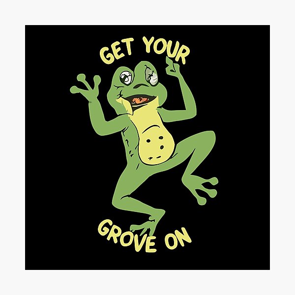 Item preview, Get Your Groove On - Funky Dancing Frog designed and sold by Designowner.