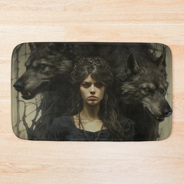 Item preview, Wolf Woman Art designed and sold by Obsidian Ink by Wilshire.