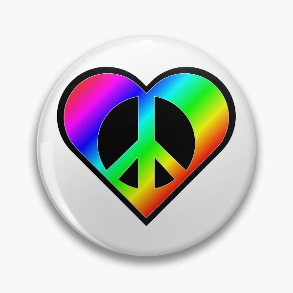 Item preview, Heart, love and peace rainbow designed and sold by YaSoff.
