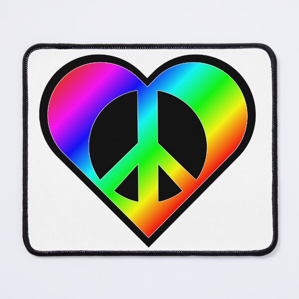 Item preview, Heart, love and peace rainbow designed and sold by YaSoff.