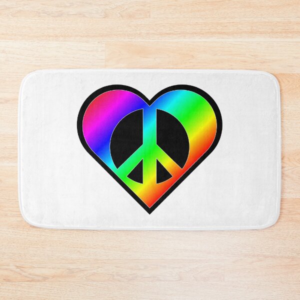 Item preview, Heart, love and peace rainbow designed and sold by YaSoff.