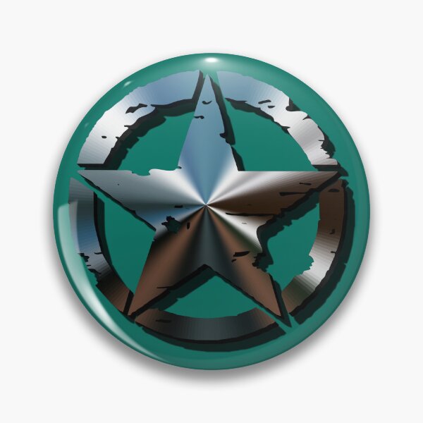 Item preview, Сhrome-plated military star symbol designed and sold by VugArtShop.