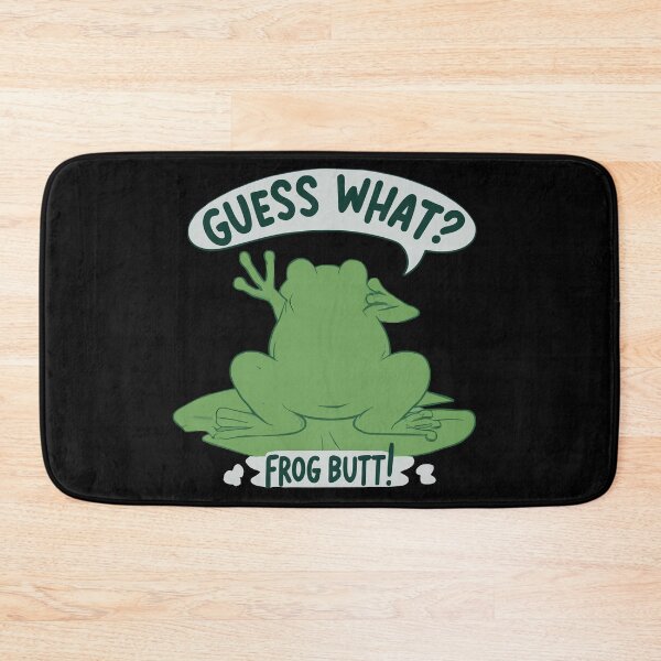 Item preview, Guess What? Frog Butt! - Funny & Cute Green Frog Illustration designed and sold by Designowner.