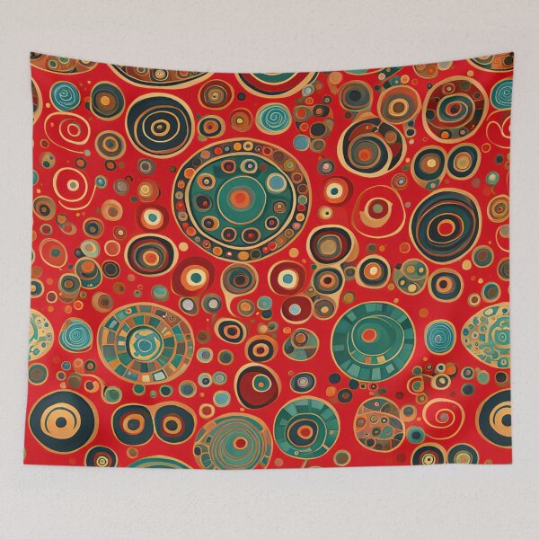 Artikelvorschau, Red Klimt vibes entworfen und verkauft von Joanne Walsh.