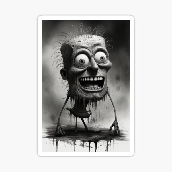 Vista previa del artículo con la obra «Bob Esponja como un monstruo al estilo Trevor Henderson», diseñado y vendido por BooRat.