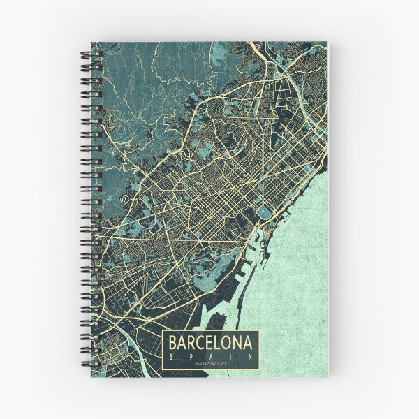 Item preview, Barcelona City Map of Catalonia, Spain - Summer designed and sold by deMAP.