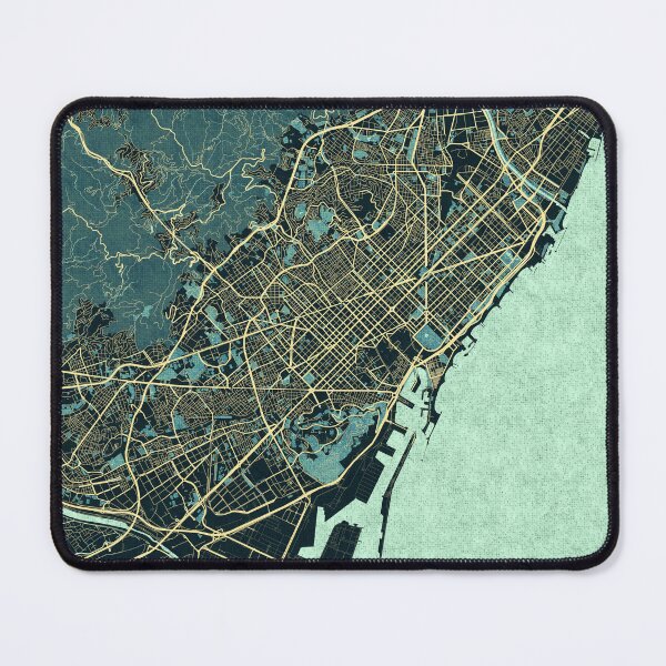 Item preview, Barcelona City Map of Catalonia, Spain - Summer designed and sold by deMAP.